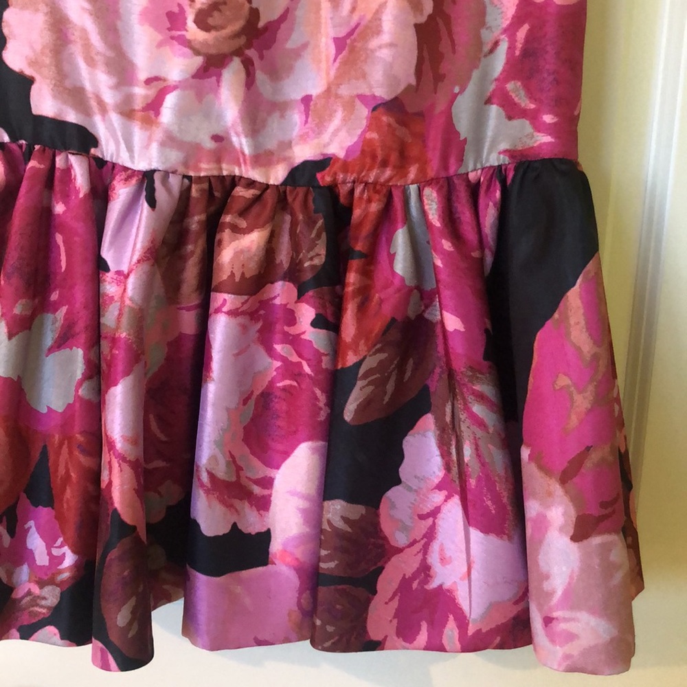 Purple&pink floral drop waist dress - Picture 4 of 5